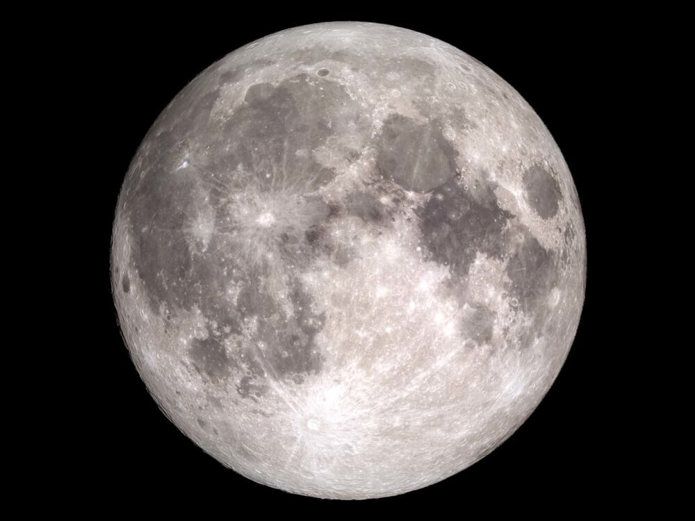 Closeup of the Moon.